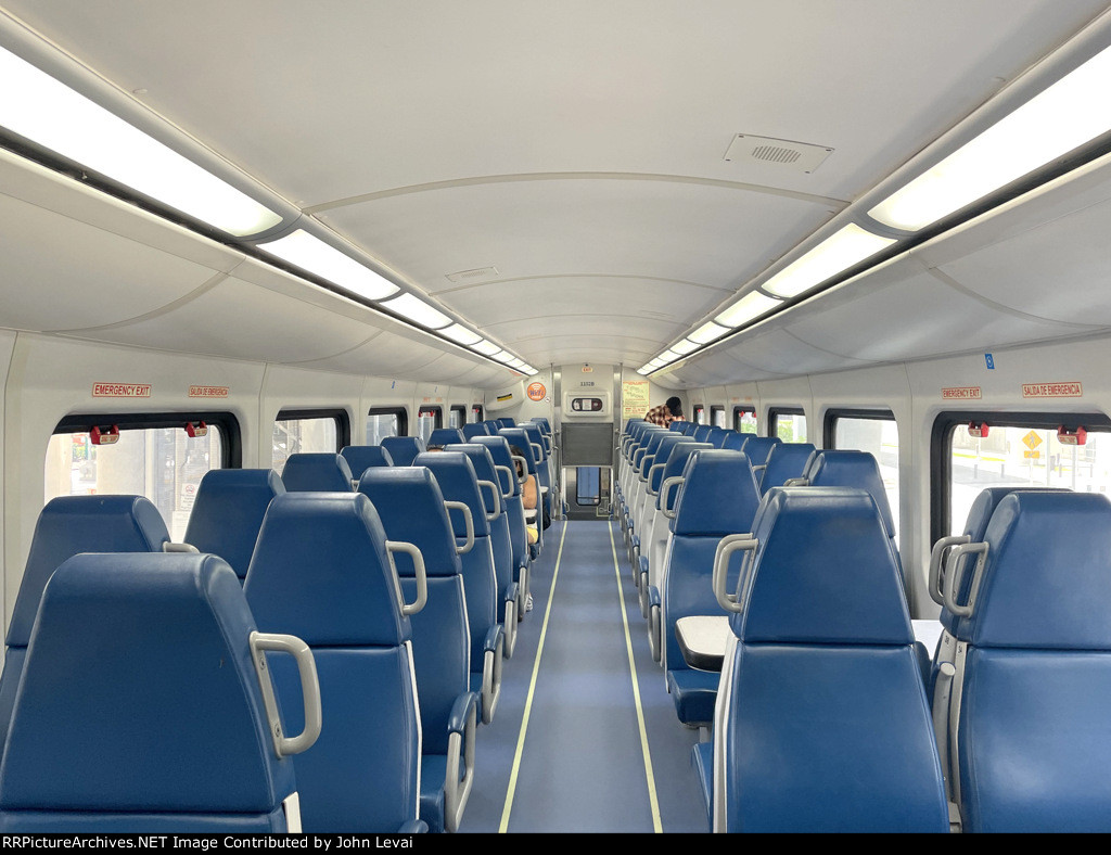 Interior of Tri-Rail Hyundai-Rotem Bilevel Car